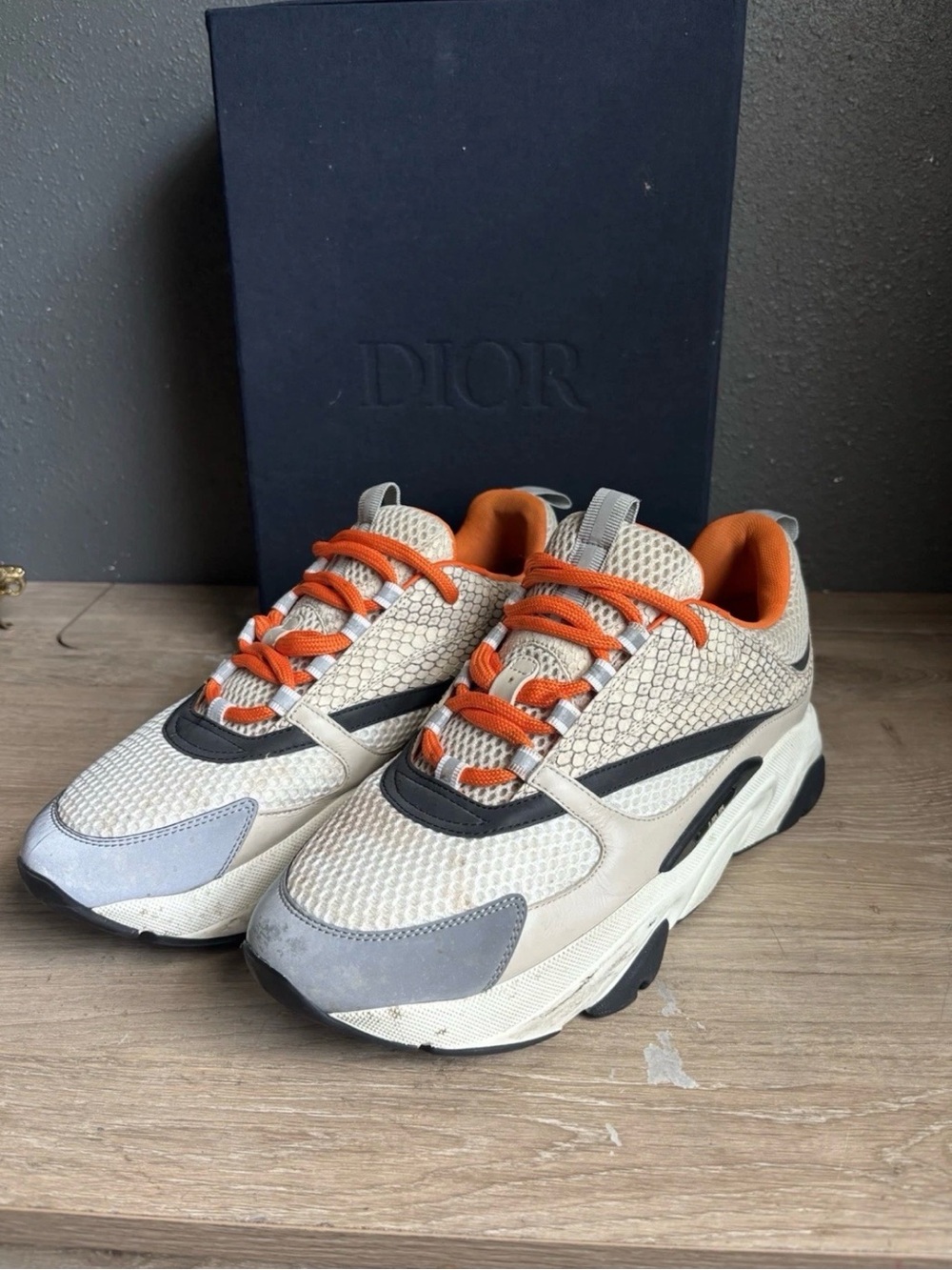 dior b22 multi color python skin Sz 43